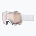 Gogle narciarskie UVEX Downhill 2100 V white matt/mirror silver clear