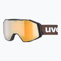 Gogle narciarskie UVEX Gravity FM black matt/mirror gold orange clear