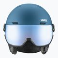 Kask narciarski UVEX Wanted Visor stone blue matt/mirror blue/smoke