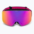 Gogle narciarskie dziecięce UVEX Pwdr FM black matt/mirror pink green clear 2