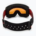 Gogle narciarskie dziecięce UVEX Pwdr FM black matt/mirror red orange clear 3