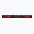Gogle narciarskie dziecięce UVEX Pwdr FM black matt/mirror red orange clear 4