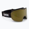Gogle narciarskie UVEX Evidnt Attract + case black matt/mirror cooper yellow clear 2