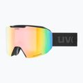 Gogle narciarskie UVEX Evidnt Attract S V + case black matt/mirror rainbow clear/yellow 6