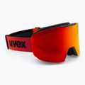 Gogle narciarskie UVEX Evidnt Attract + case black matt/mirror red orange clear 2