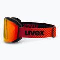 Gogle narciarskie UVEX Evidnt Attract + case black matt/mirror red orange clear 5