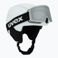 Kask narciarski dziecięcy UVEX Viti Set + gogle Speedy Pro white matt/mirror silver/green/clear 9