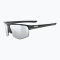 Okulary przeciwsłoneczne UVEX Axos Set black matt/mirror silver/clear