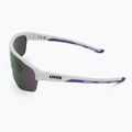 Okulary przeciwsłoneczne UVEX Axos Set white matt/mirror purple/clear 5