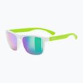 Okulary przeciwsłoneczne dziecięce UVEX Rookie Jr white lime m./mirror green