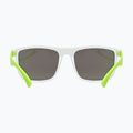 Okulary przeciwsłoneczne dziecięce UVEX Rookie Jr white lime m./mirror green 2