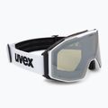 Gogle narciarskie UVEX Gravity FM white matt/mirror silver/green/clear