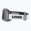 Gogle narciarskie UVEX Gravity FM white matt/mirror silver/green/clear 4