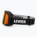 Gogle narciarskie UVEX Gravity FM black matt/mirror red/orange/clear 4