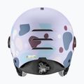 Kask narciarski dziecięcy UVEX Rocket Visor Jr cool lavender abstract matt/mirrorsilver/lasergold 4