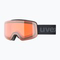 Gogle narciarskie dziecięce UVEX Pwdr LG Jr black matt/orange/clear