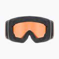 Gogle narciarskie dziecięce UVEX Pwdr LG Jr black matt/orange/clear 3