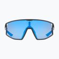 Okulary przeciwsłoneczne UVEX Skyryse black matt/mirror blue 2