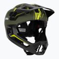 Kask rowerowy dziecięcy UVEX React Fullface Jr dark olive matt