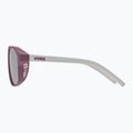 Okulary przeciwsłoneczne dziecięce UVEX Cosmic Jr cranberry/grey matt/mirror silver 5