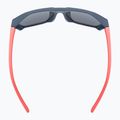 Okulary przeciwsłoneczne dziecięce UVEX Cosmic Jr blue red matt/mirror purple 4