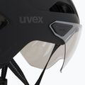 Kask rowerowy UVEX Stride Visor black matt/lite mirror silver 8