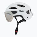 Kask rowerowy UVEX Stride Visor white matt/lite mirror silver 3