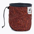 Woreczek na magnezję deuter Gravity Chalk Bag I redwood scratches/ graphite