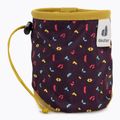 Woreczek na magnezję deuter Gravity Chalk Bag I aubergine blocks/ turmeric