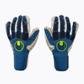 Rękawice bramkarskie uhlsport Hyperact Supergrip+ granatowe