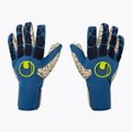 Rękawice bramkarskie uhlsport Hyperact Supergrip+ Finger Surround granatowe