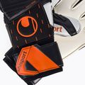 Rękawice bramkarskie uhlsport Speed Contact Supersoft czarne/białe/neonowe pomarańczowe 4