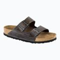 Klapki BIRKENSTOCK Arizona Soft Footbed Oiled Leather Regular iron