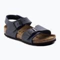 Sandały dziecięce BIRKENSTOCK New York Birkibuc Narrow navy