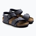 Sandały dziecięce BIRKENSTOCK New York Birkibuc Narrow navy 3