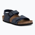 Sandały dziecięce BIRKENSTOCK New York Birkibuc Narrow navy