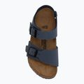 Sandały dziecięce BIRKENSTOCK New York Birkibuc Narrow navy 5