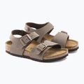 Sandały dziecięce BIRKENSTOCK New York Birkibuc Narrow mocha 3