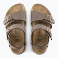 Sandały dziecięce BIRKENSTOCK New York Birkibuc Narrow mocha 4