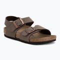 Sandały dziecięce BIRKENSTOCK New York Birkibuc Narrow mocha