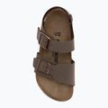 Sandały dziecięce BIRKENSTOCK New York Birkibuc Narrow mocha 5