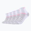 Skarpety Skechers Mesh Ventilation Quarter 5 pairs white mix