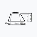 Namiot trekkingowy 2-osobowy Salewa Micra II cactus/grey 2