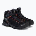 Buty trekkingowe męskie Salewa Alp Mate Mid WP black out/fluo orange 5