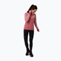 Bluza trekkingowa damska Salewa Puez Hybrid PL FZ Hoody mauvemood melange/fluo coral