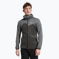 Bluza trekkingowa męska Salewa Puez Melange PL FZ Hoody black out melange