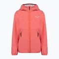 Kurtka przeciwdeszczowa dziecięca Salewa Aqua PTX calypso coral