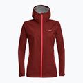 Kurtka przeciwdeszczowa damska Salewa Puez Aqua 3 PTX syrah/fluo coral 3