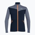 Bluza trekkingowa męska Salewa Puez Hybrid PL FZ navy blazer melange/fluo orange 5