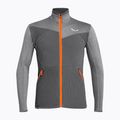 Bluza trekkingowa męska Salewa Puez Hybrid PL FZ onyx melange/fluo orange 4